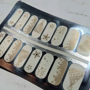 5 for $20 Nail Wraps- Gold Tinsel Tree